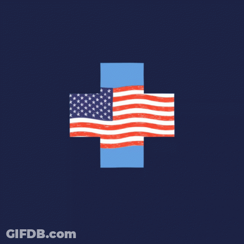 America Needs The Affordable Care Act With American Flag GIF
