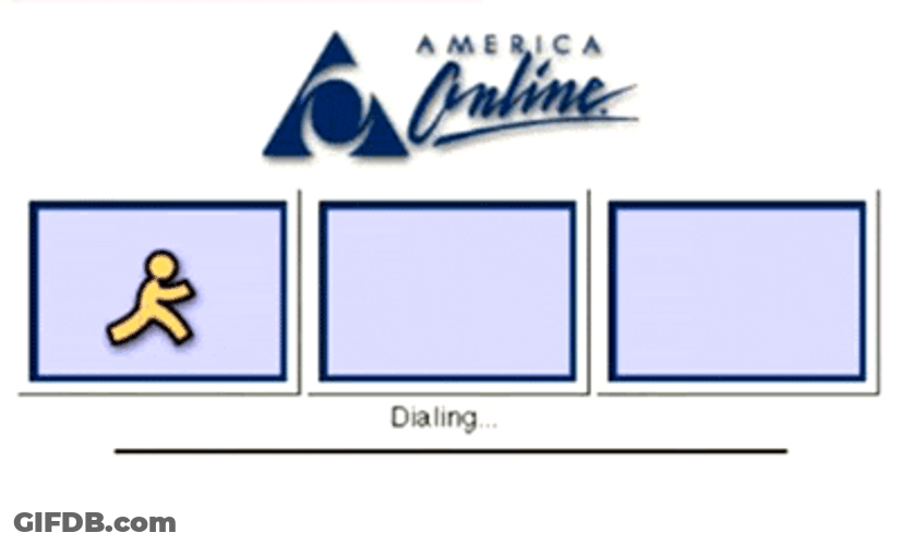 America Online Internet Service Provider GIF