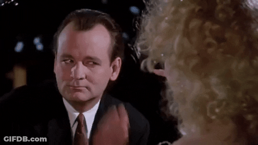American Actor Bill Murray Blocking Poke GIF