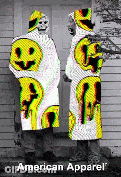 American Apparel Advertisement Couple Dressed Up GIF