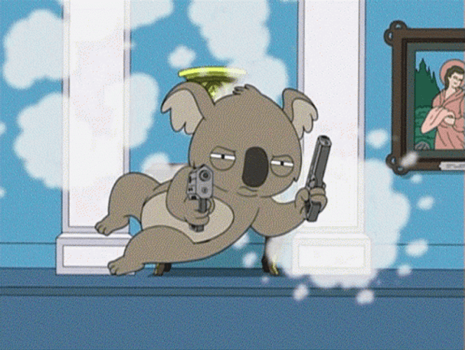 American Dad! Koala Reginald GIF