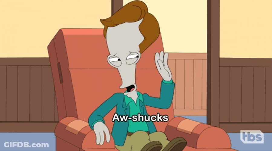 American Dad Roger Aw Shucks GIF