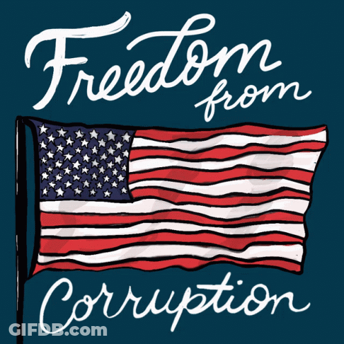 American Flag Freedom From Corruption GIF