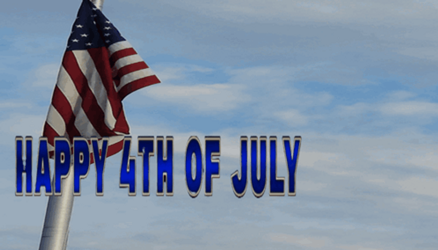 American Flag Happy 4Th GIF