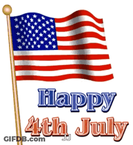 American Flag Happy 4Th July GIF