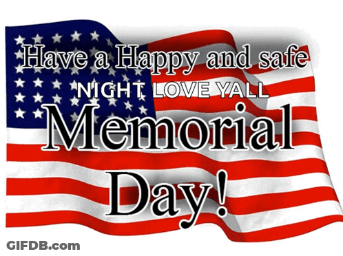 American Flag Happy Night Love Yall Memorial Day GIF