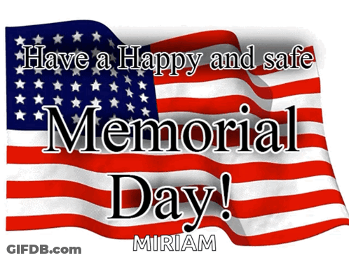American Flag Have A Happy Memorial Day GIF