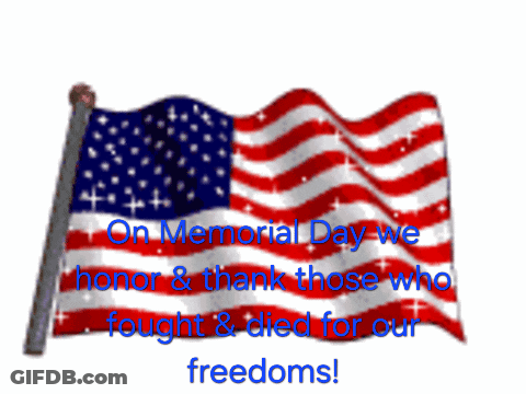 American Flag Memorial Day We Honor Those Who Fought GIF