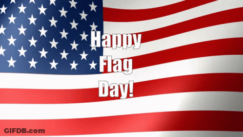 American Flag Saying Happy Flag Day GIF