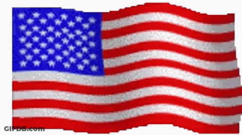 American Flag Waving In Wind GIF