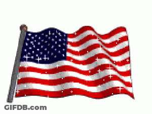 American Flag Waving In Wind GIF