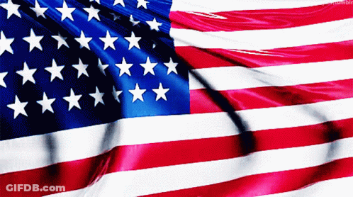 American Flag With Stars GIF