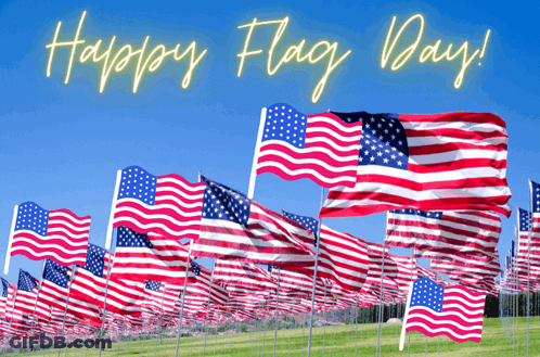 American Flags Happy Flag Day GIF