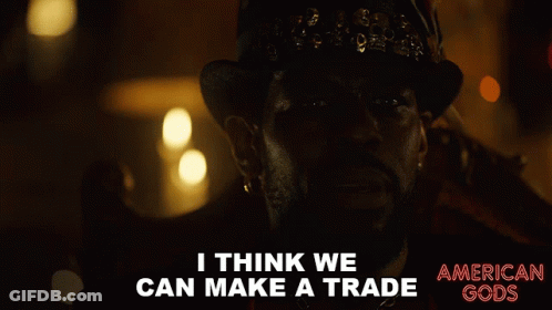 American Gods Ad Man In Hat GIF