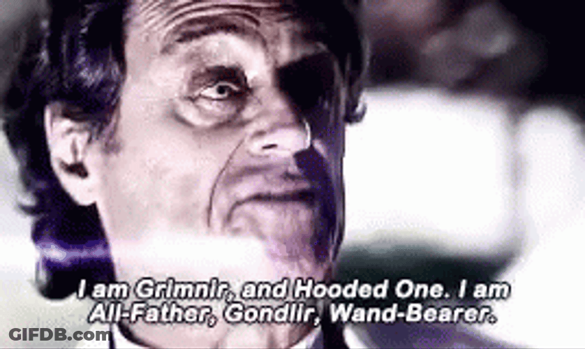 American Gods Mr Wednesday I Am Grimnir GIF