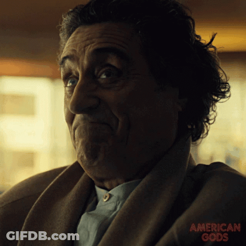 American Gods Mr Wednesday Nodding GIF