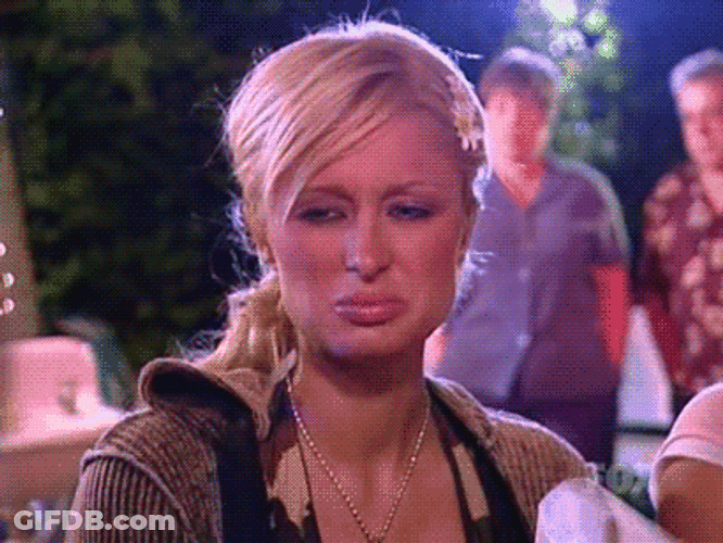 American Media Personality Paris Hilton Stank Face GIF