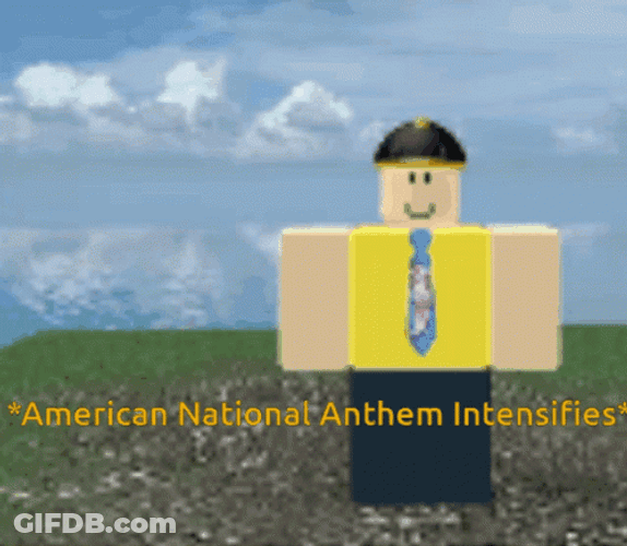 American National Anthem Intensifies GIF
