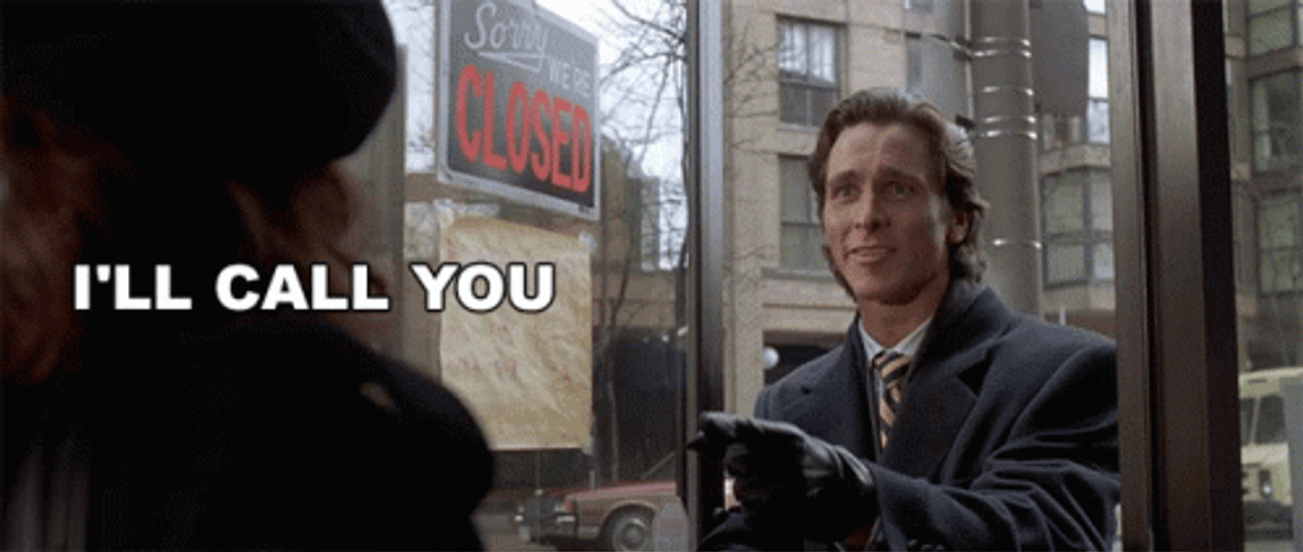 American Psycho I'll Call You GIF
