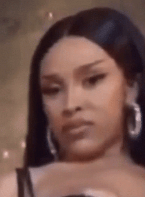 American Rapper Doja Cat Funny Stank Face GIF