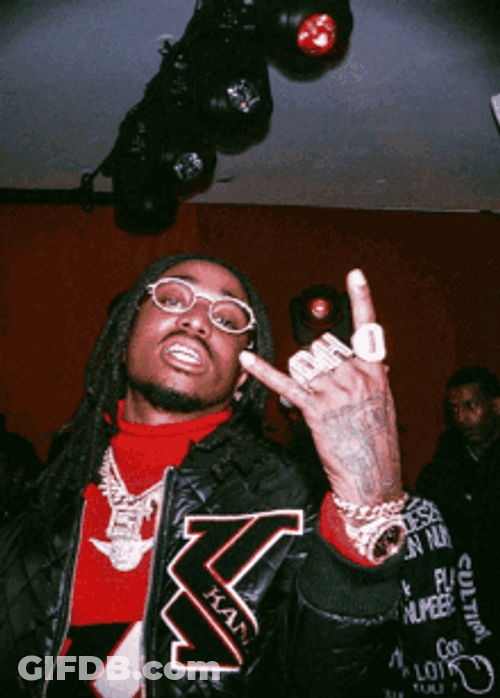 American Rappers Quavo Peace Out GIF