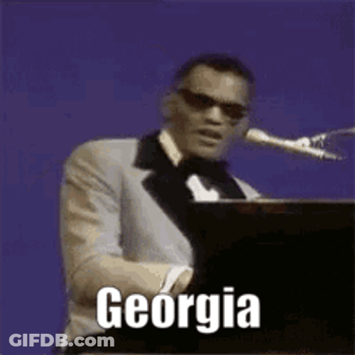 American Singer Ray Charles Georgia GIF