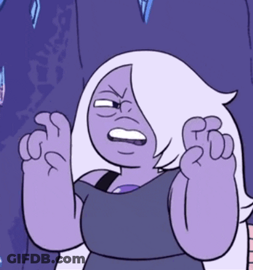 Amethyst's Fingers Making Gestures Because She Hates Hotdog GIF