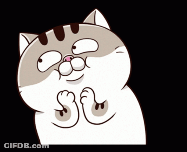Ami Fat Cat Dancing Animated Cartoon GIF