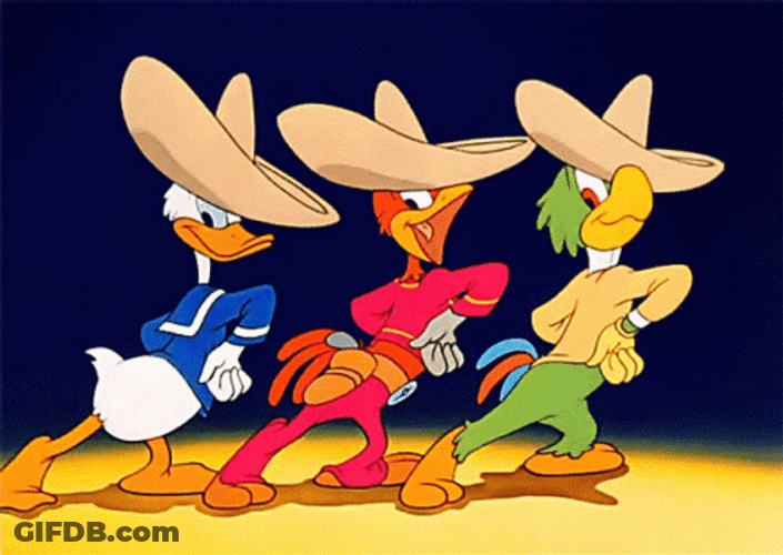 Amigos Dancing In Group Of Three GIF