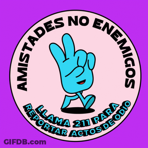 Amistades No Enemigos Sticker GIF