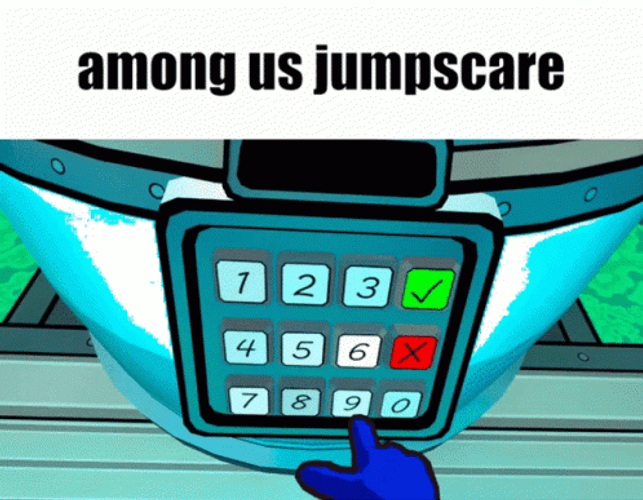 Among Us Approaching Jumpscare Meme GIF