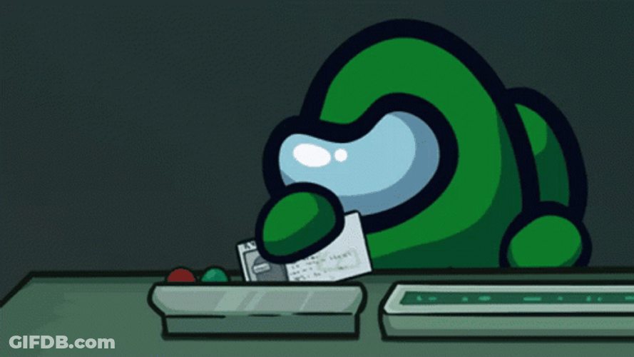 Among Us Card Swipe GIF