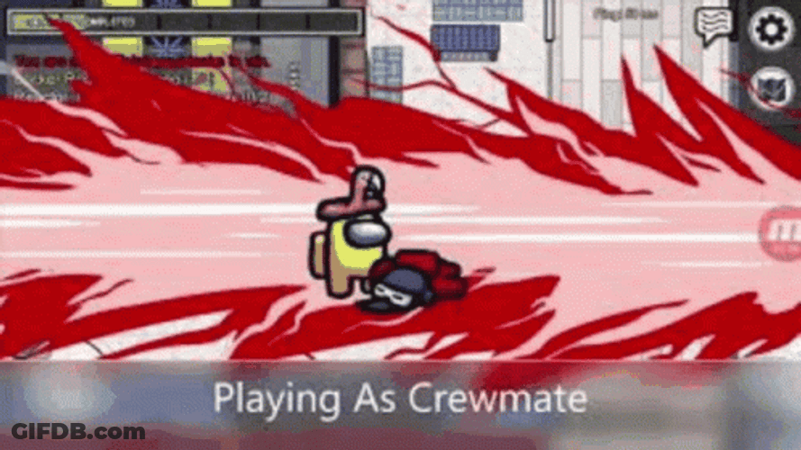 Among Us Character Breaking News GIF