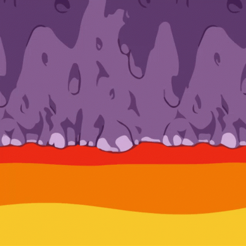 Among Us Character Brown Falling In The Lava GIF