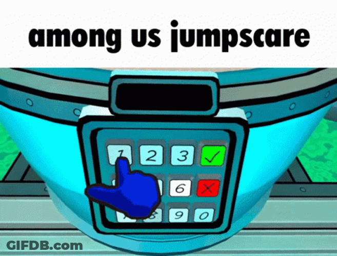 Among Us Character Jumpscare GIF
