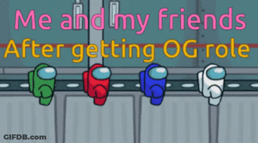 Among Us Character Marching GIF