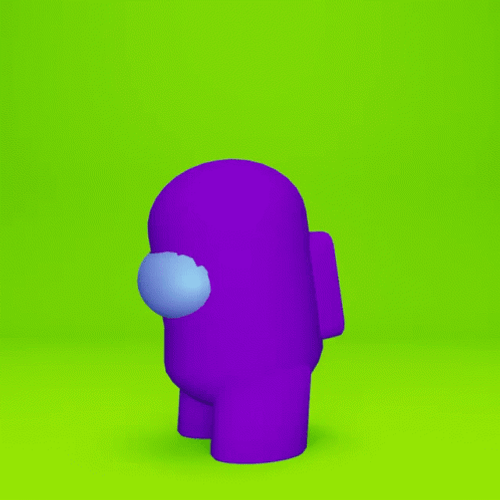 Among Us Character Purple Vibing GIF