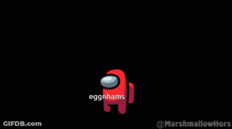 Among Us Character Red And Black Impostor GIF