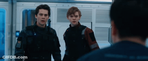 Among Us Characters Baz And Cray Standing In Room GIF