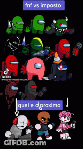 Among Us Characters FNF Vs Imposto GIF