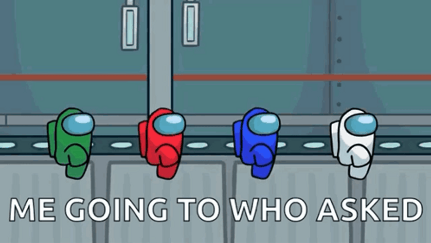Among Us Characters Marching On Meme GIF