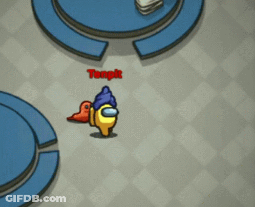 Among Us Game With A Character Named Tempt And Another Character Named Zee GIF