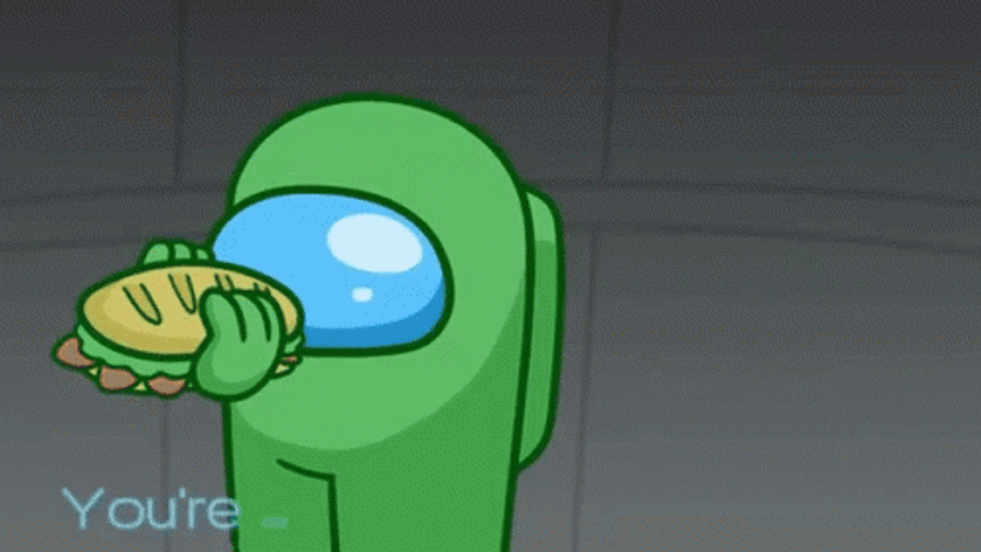 Among Us Green Sneaky Kill GIF