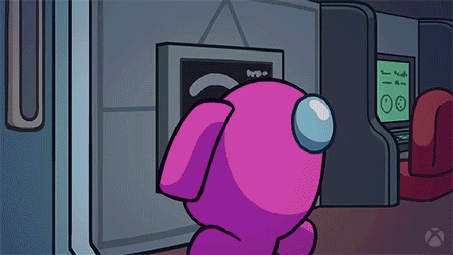 Among Us Impostor Running Away Meme GIF