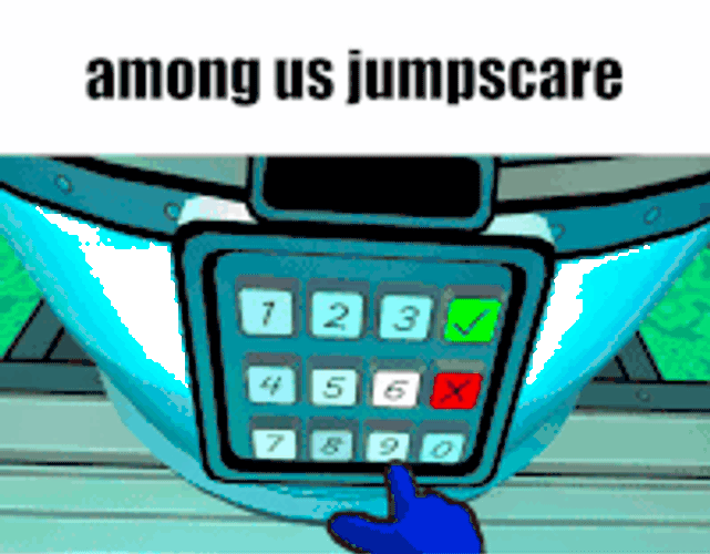 Among Us Jumpscare Sticker GIF