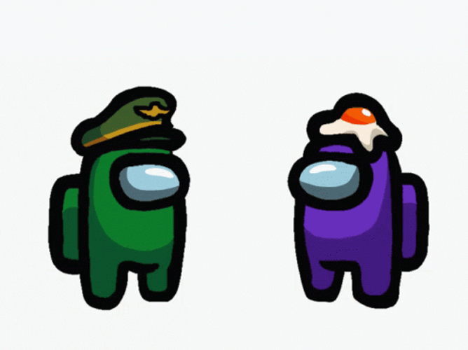 Among Us Purple Impostor Kill Green By Stabbing GIF