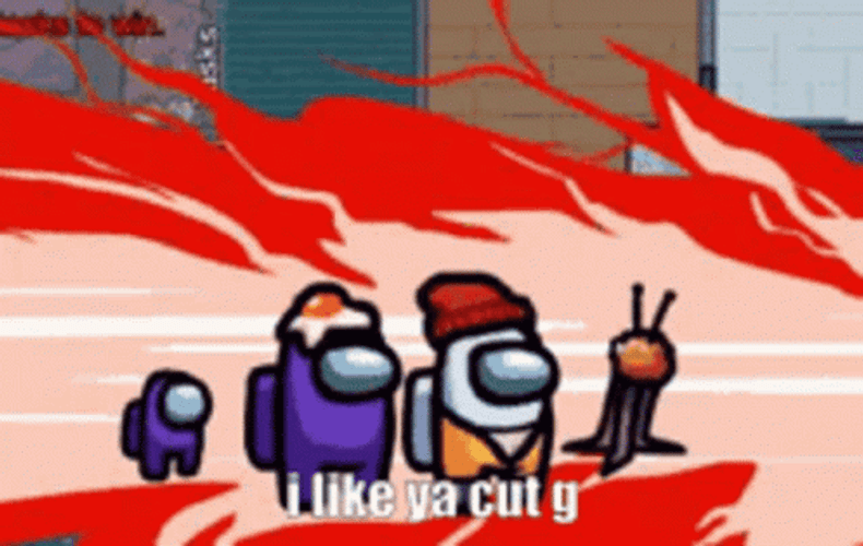 Among Us Purple Impostor Kill White Player GIF