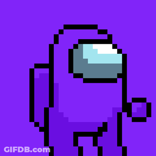Among Us Violet Crewmate GIF