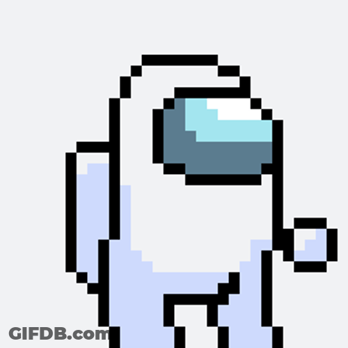 Among Us White Crewmate GIF