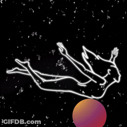 Amusing Female Art Falling GIF